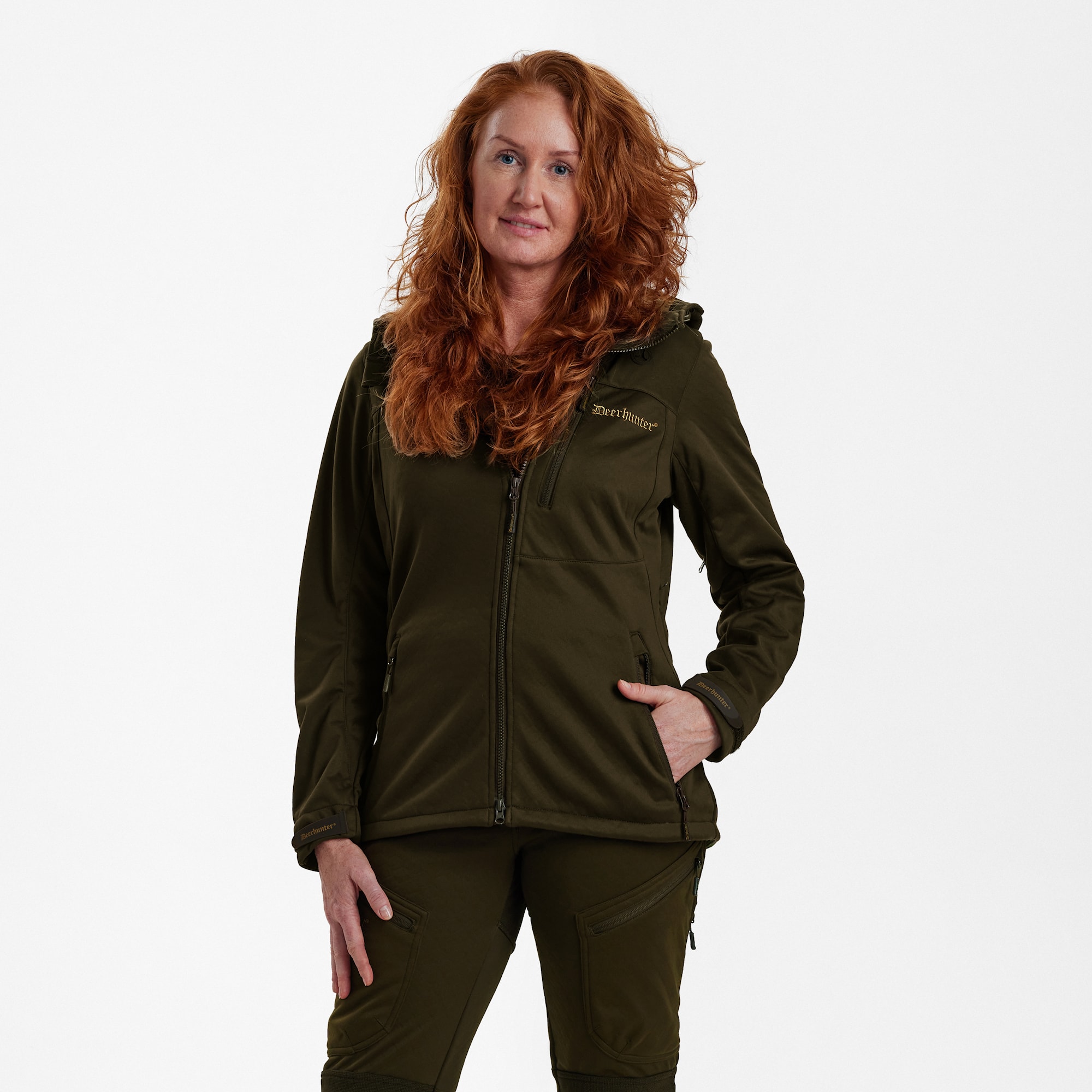 Deerhunter Lady Excape Softshell Jakke Dame Art Green Jaktjakke