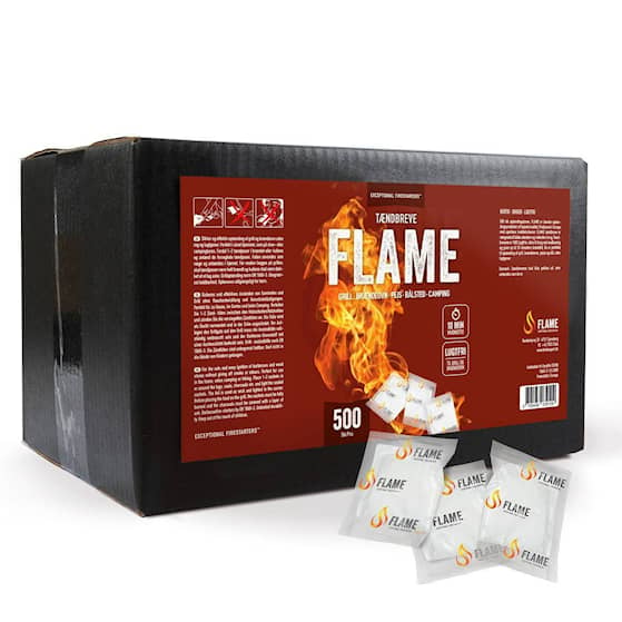 Flame Fire sytyttimet Iso pakkaus, 500 sytytinpussia