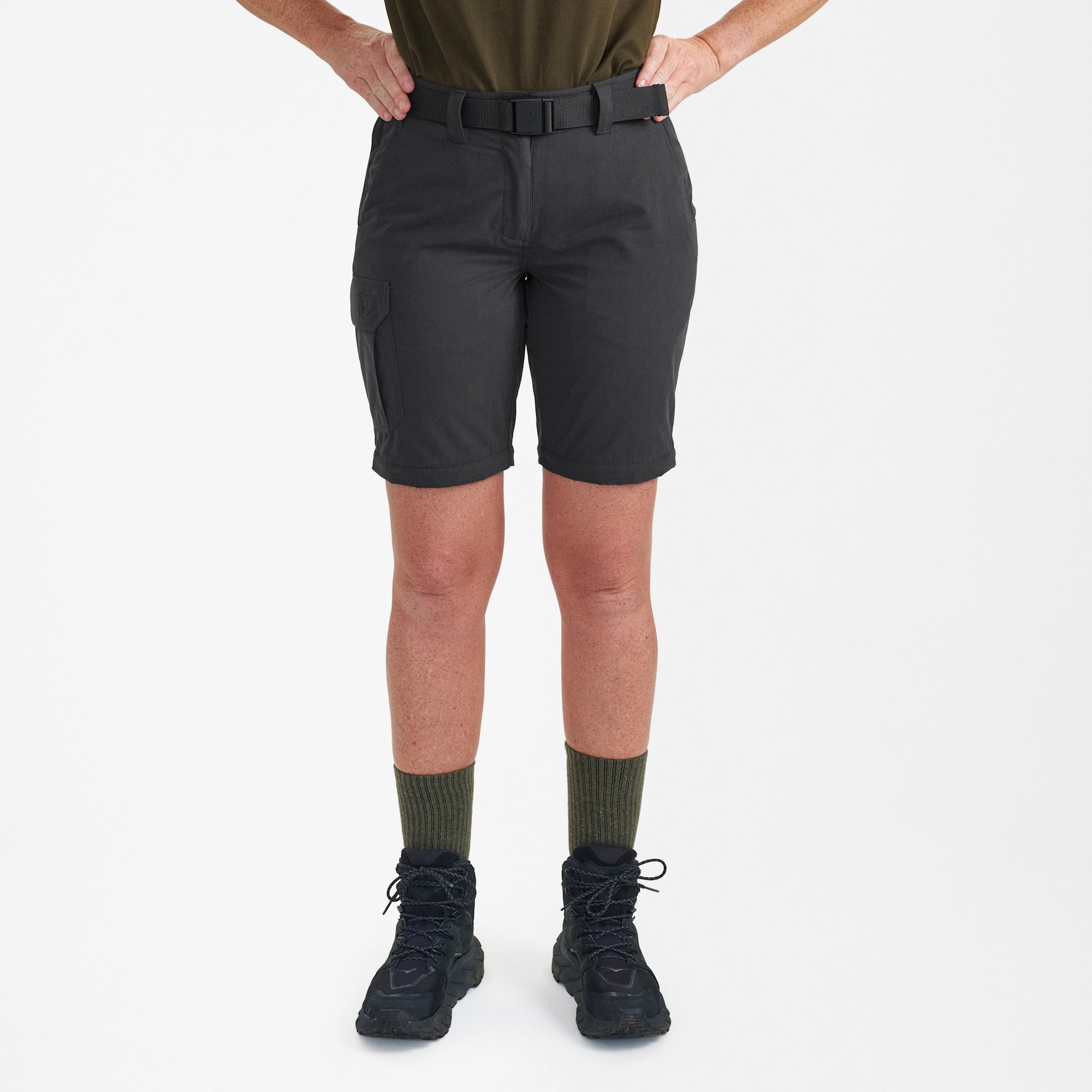 Deerhunter Lady Slogen Zip-Off Trousers Black Ink 44