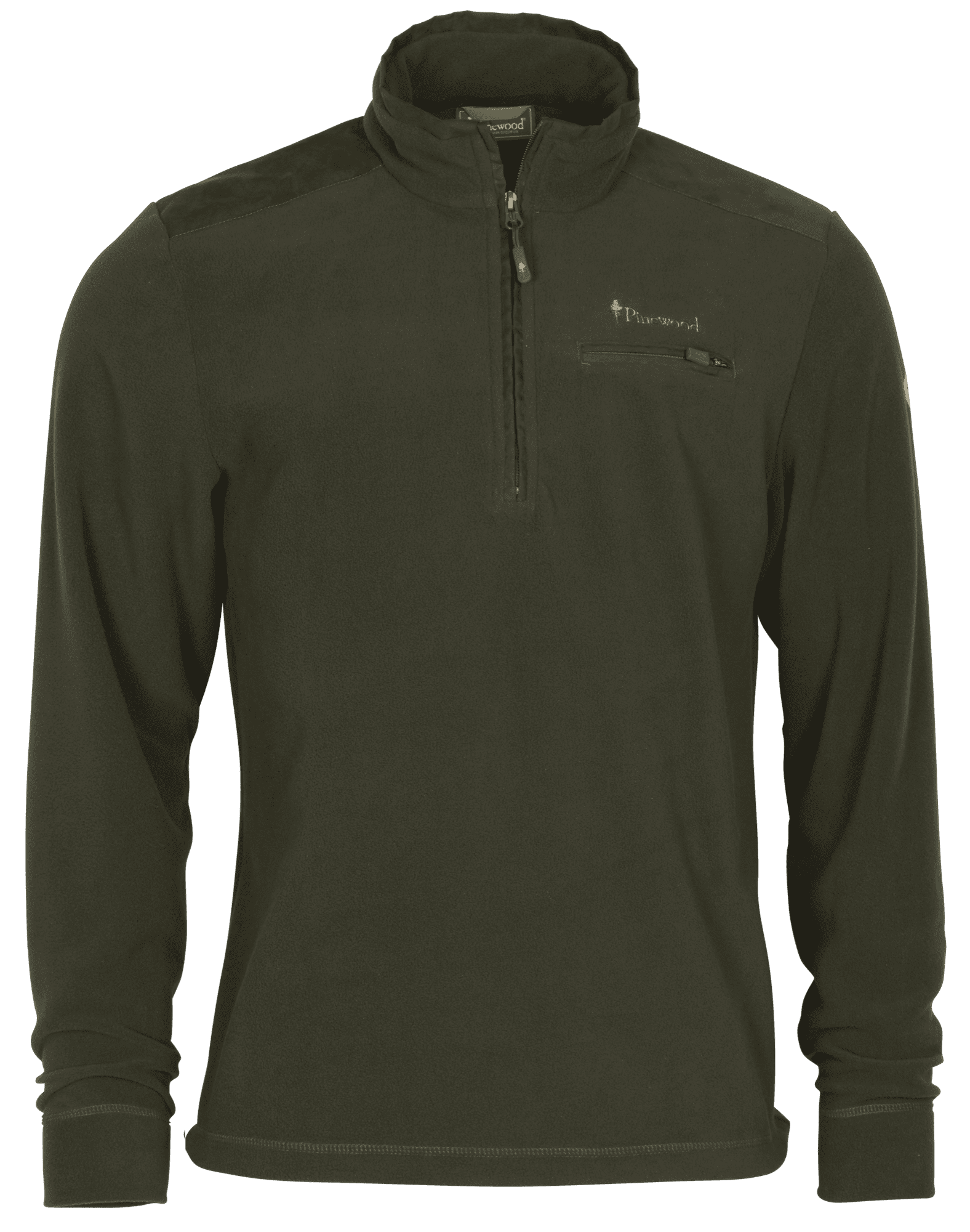 Pinewood Småland Hunters Half Zip Fleecetröja Herr Hunting Brown