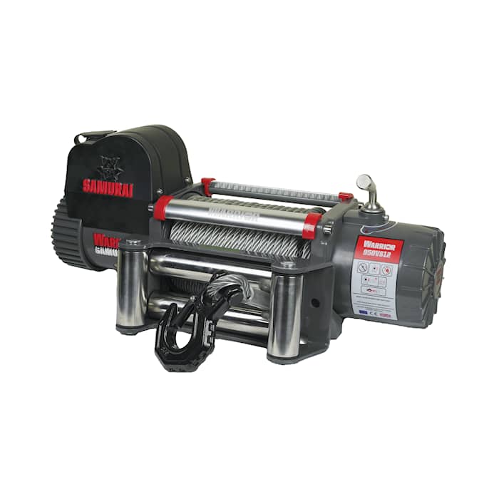 Warrior Winches Samurai V2 9500 Premium Vinsch, 12V Stålvajer