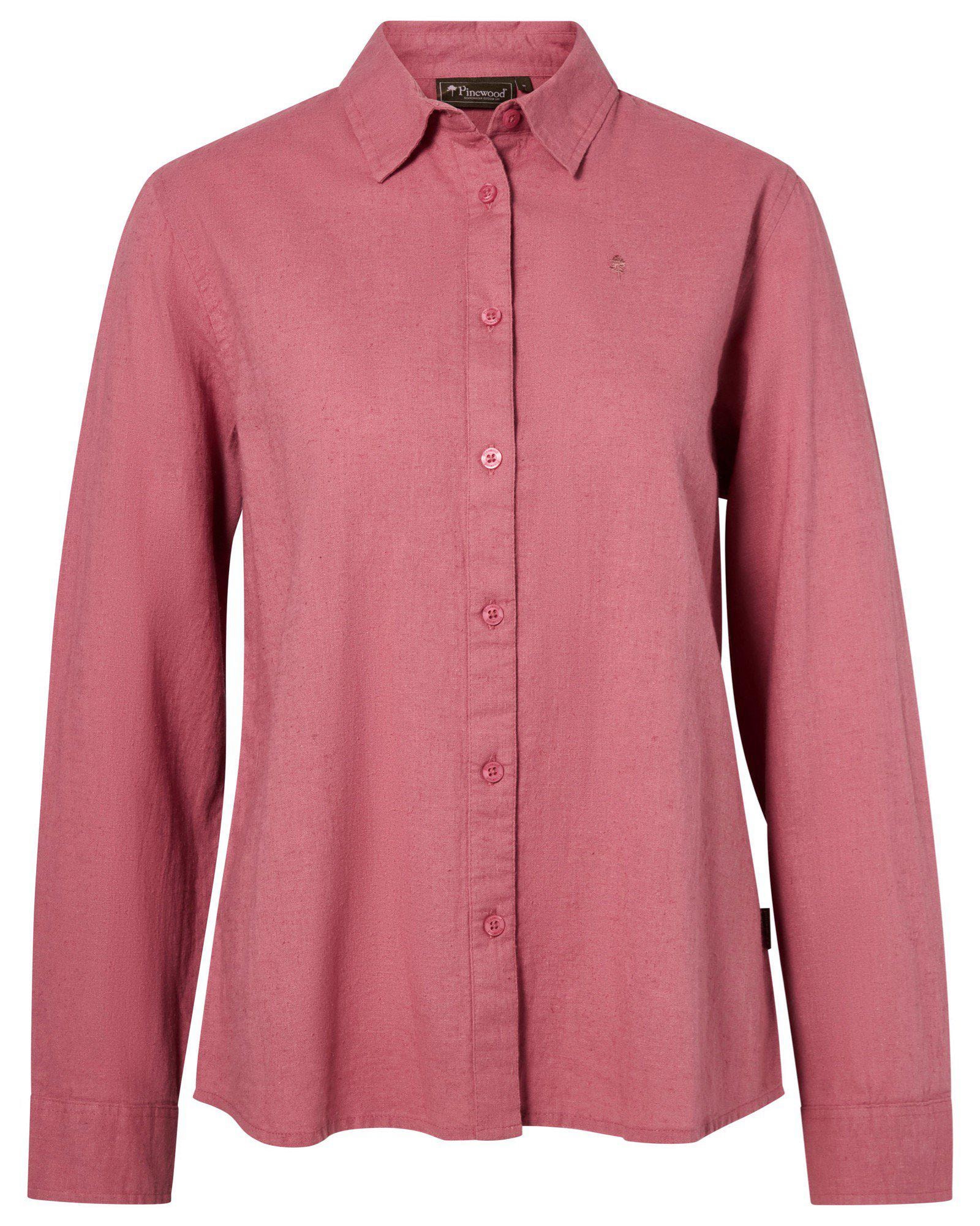 Pinewood Värnamo InsectSafe Hemp mix L/S Skjorta Dam Dusty Pink