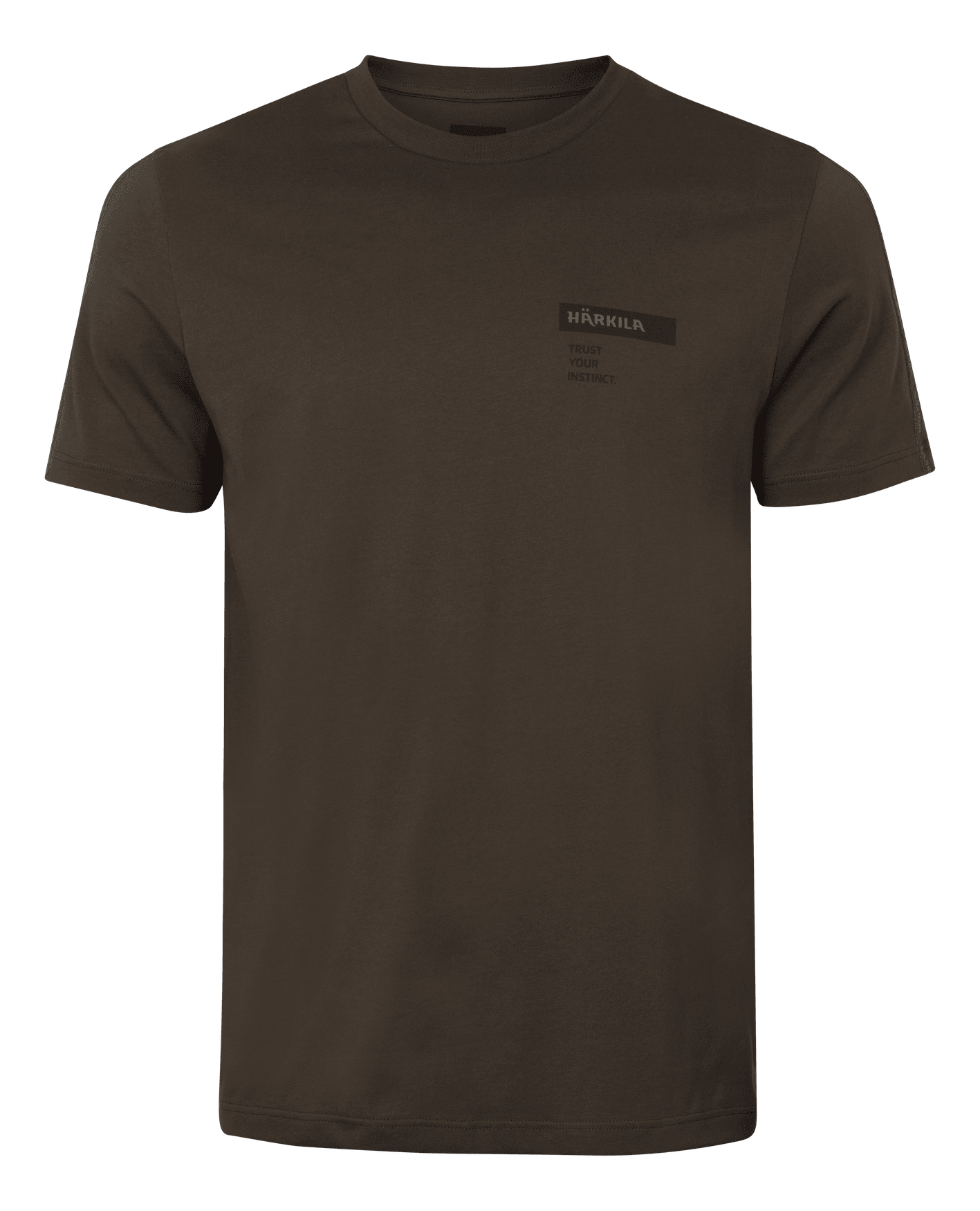Härkila Logo Brand T-shirt Men Shadow Brown/Tarmac