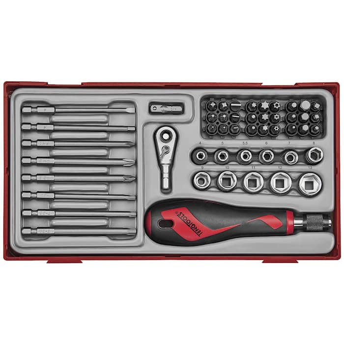 Teng Tools Bitsskruvmejsel i sats TTMDQ49 49 delar