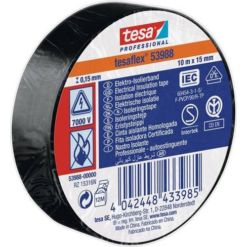 Nelco Eltape S-Märkt 19mmx20M Svart