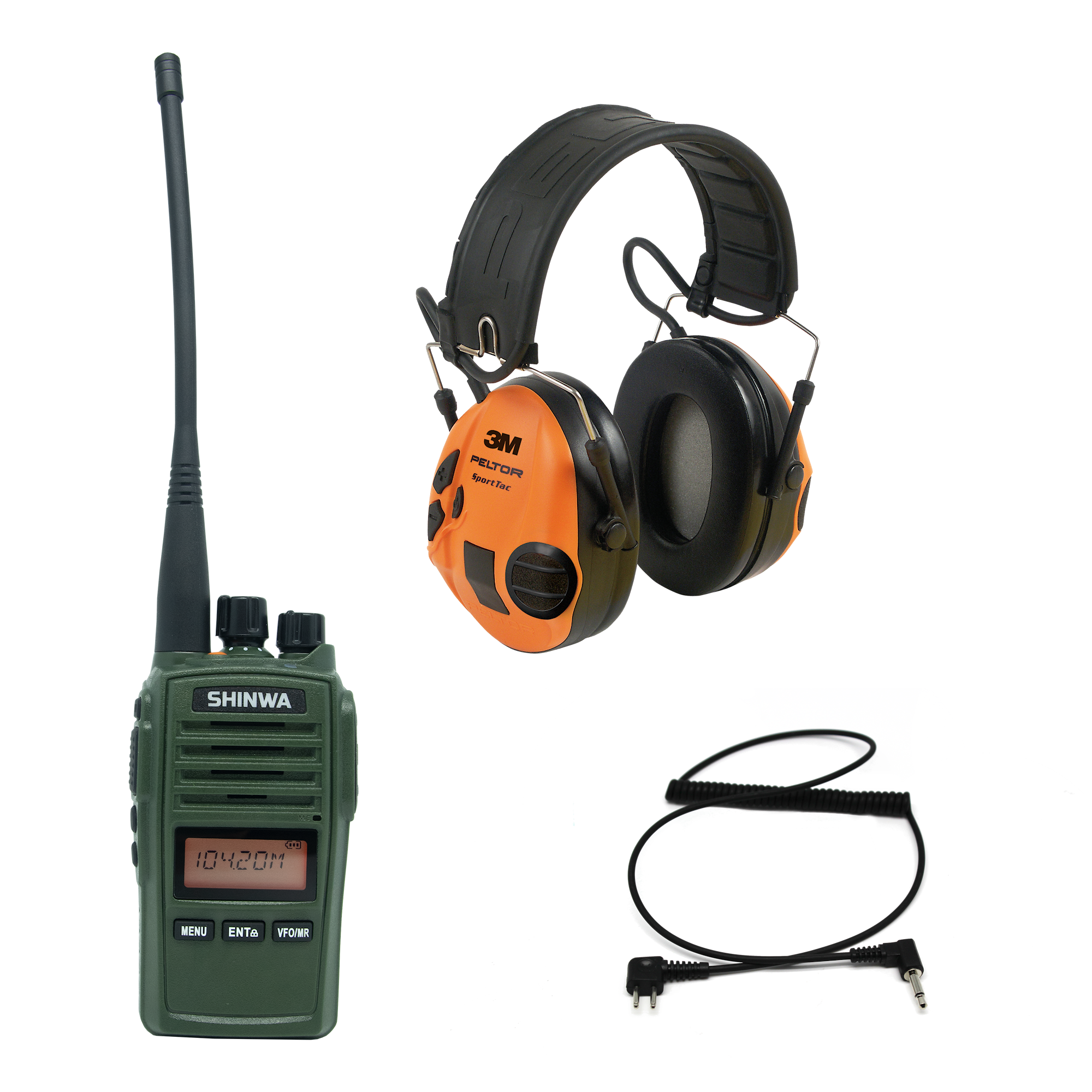 Shinwa radio + Peltor SportTac Hörselskydd