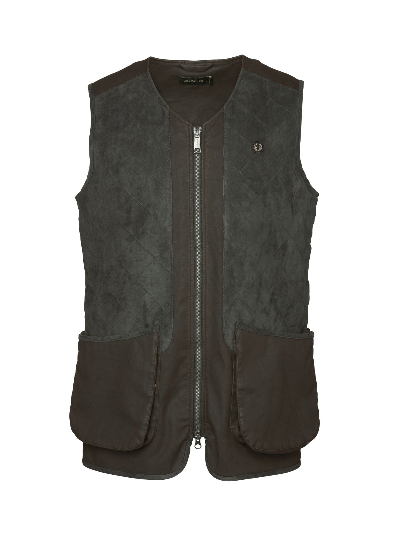Chevalier Vintage Dogsport Vest Men Leather Brown XS