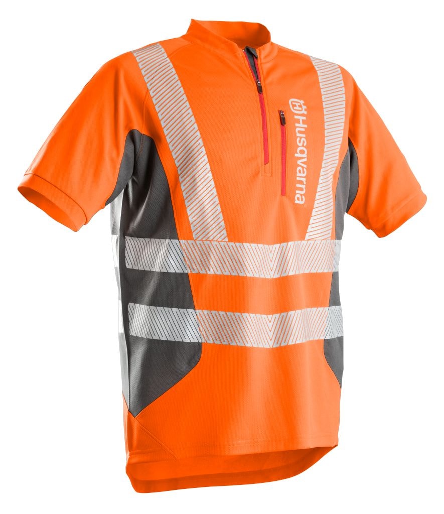 Husqvarna Technical High Viz Shirt Kurzarm Herren