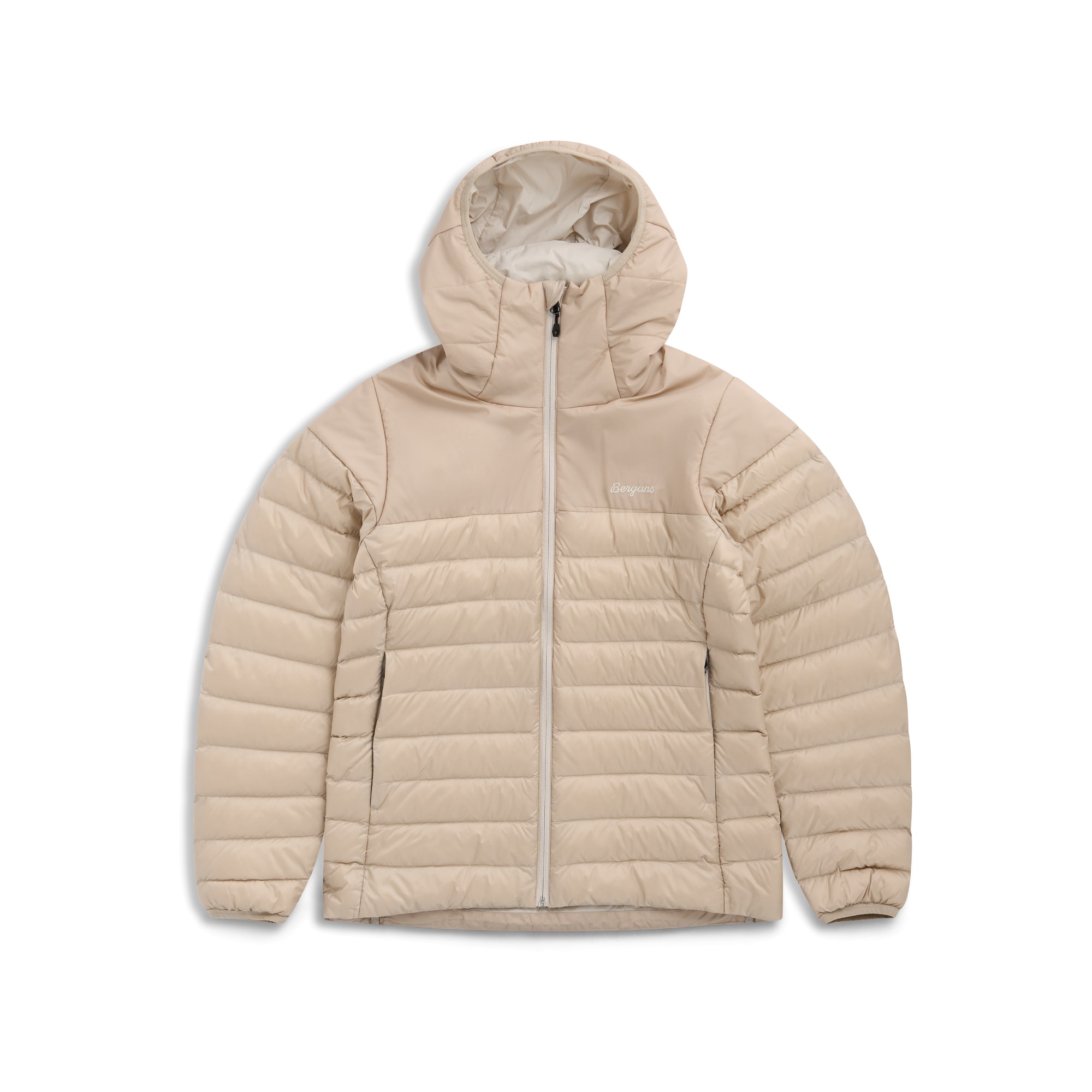 Bergans Lom Light Down Hood Jakke Dame Beige
