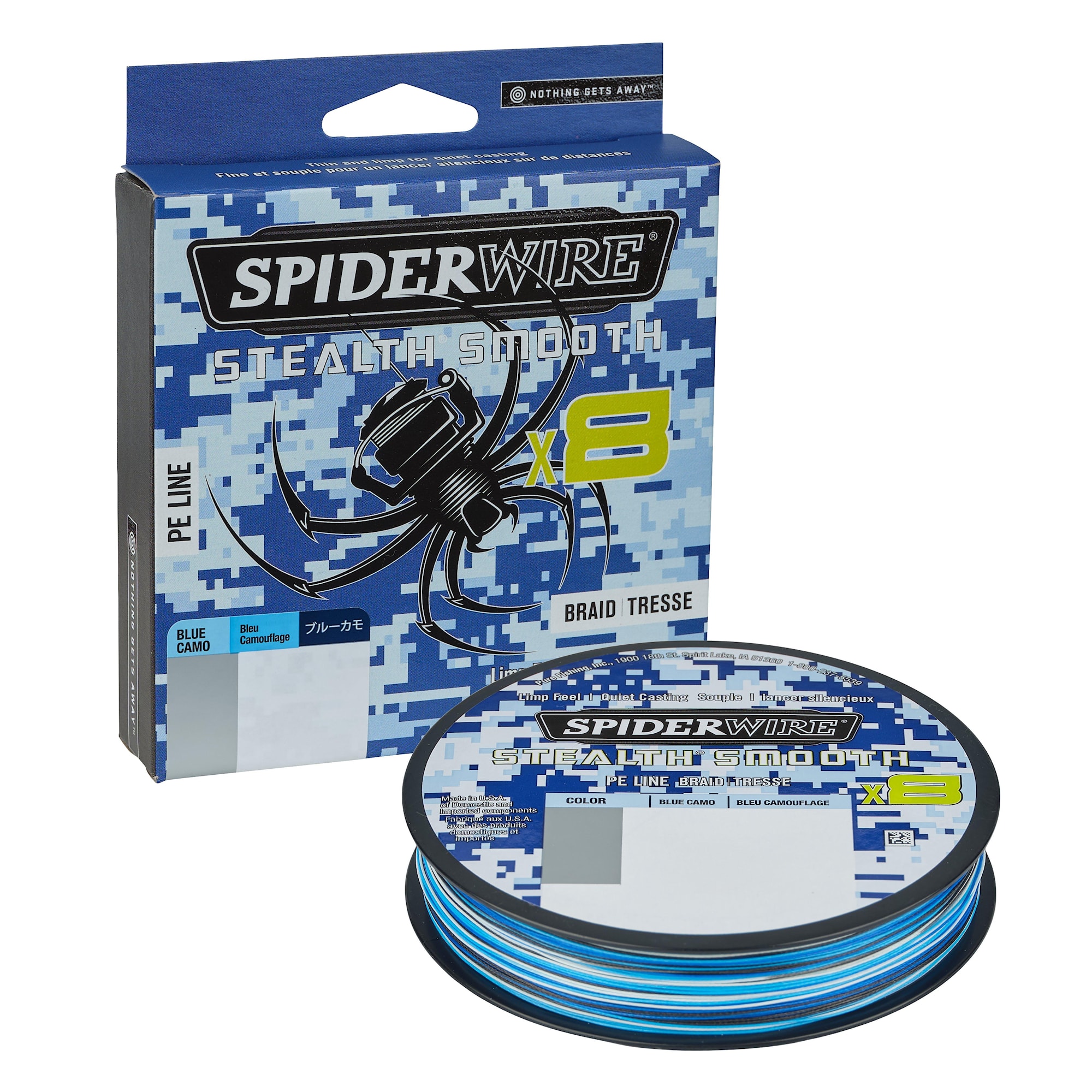 Spiderwire Stealth Smooth 8 Blue Camo 150m Flätlina