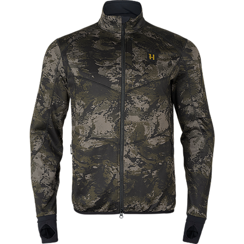 Härkila Noctyx Camo Full Zip Fleece-Sweatshirt AXIS MSP Schwarz