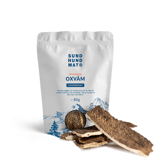 Gesundes Hundefutter, gefriergetrockneter Ochsenpansen, 80 g