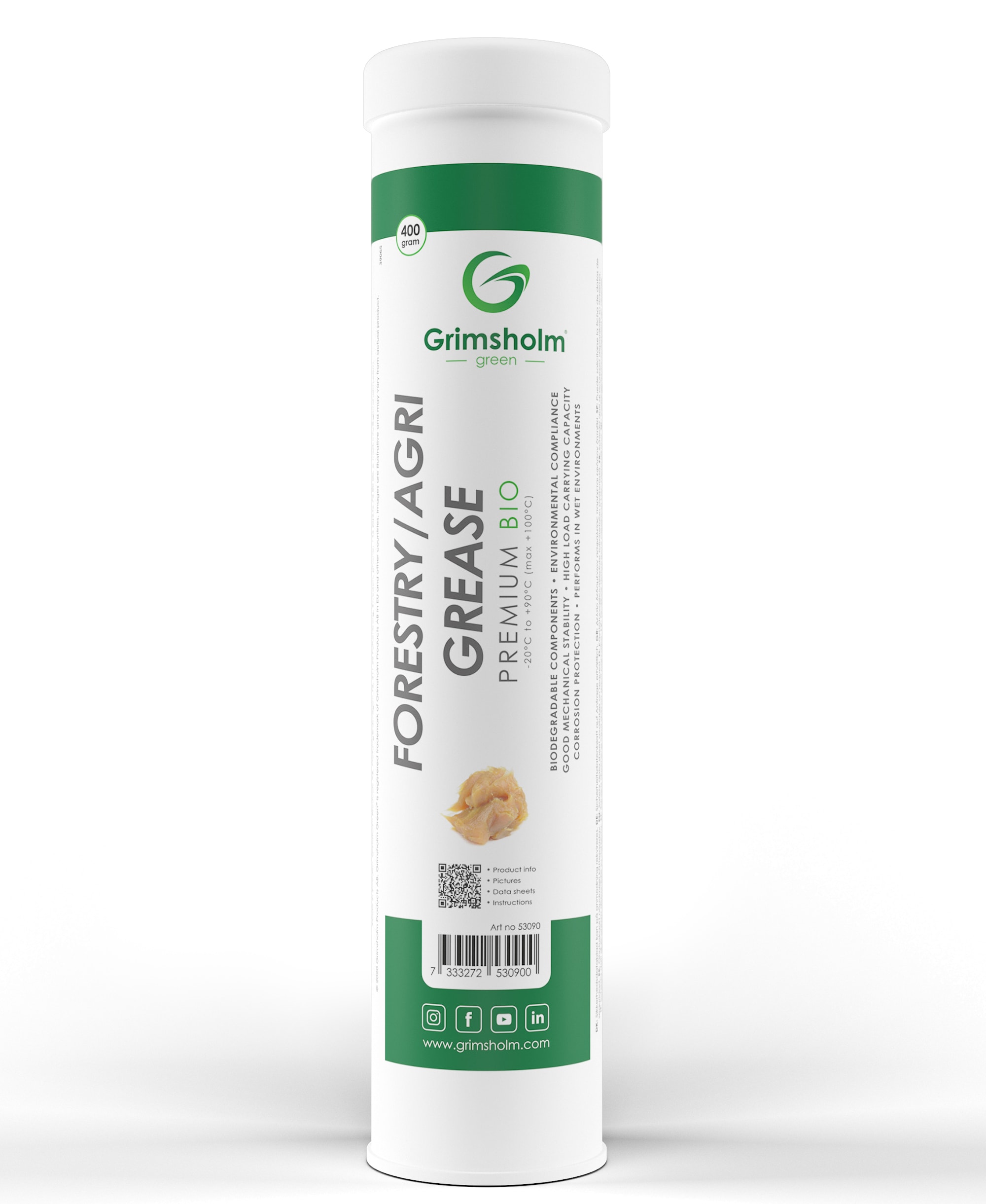 Grimsholm Forestry/Agri grease Premium Bio, 400 gr