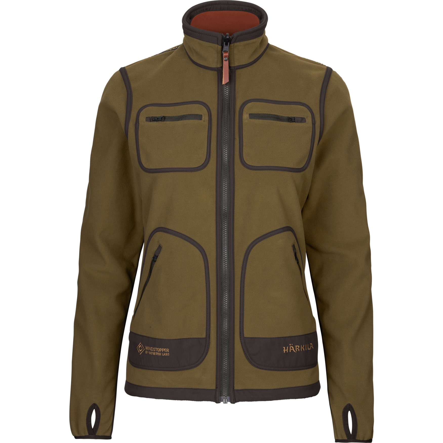 Härkila Kamko Fleece Damen Dark Olive/Arabian Spice