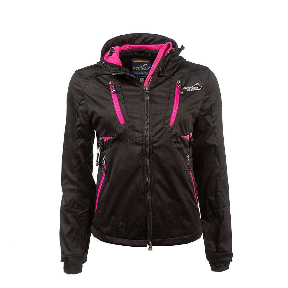 Arrak Softshelljacket Akka W Svart/Rosa XL
