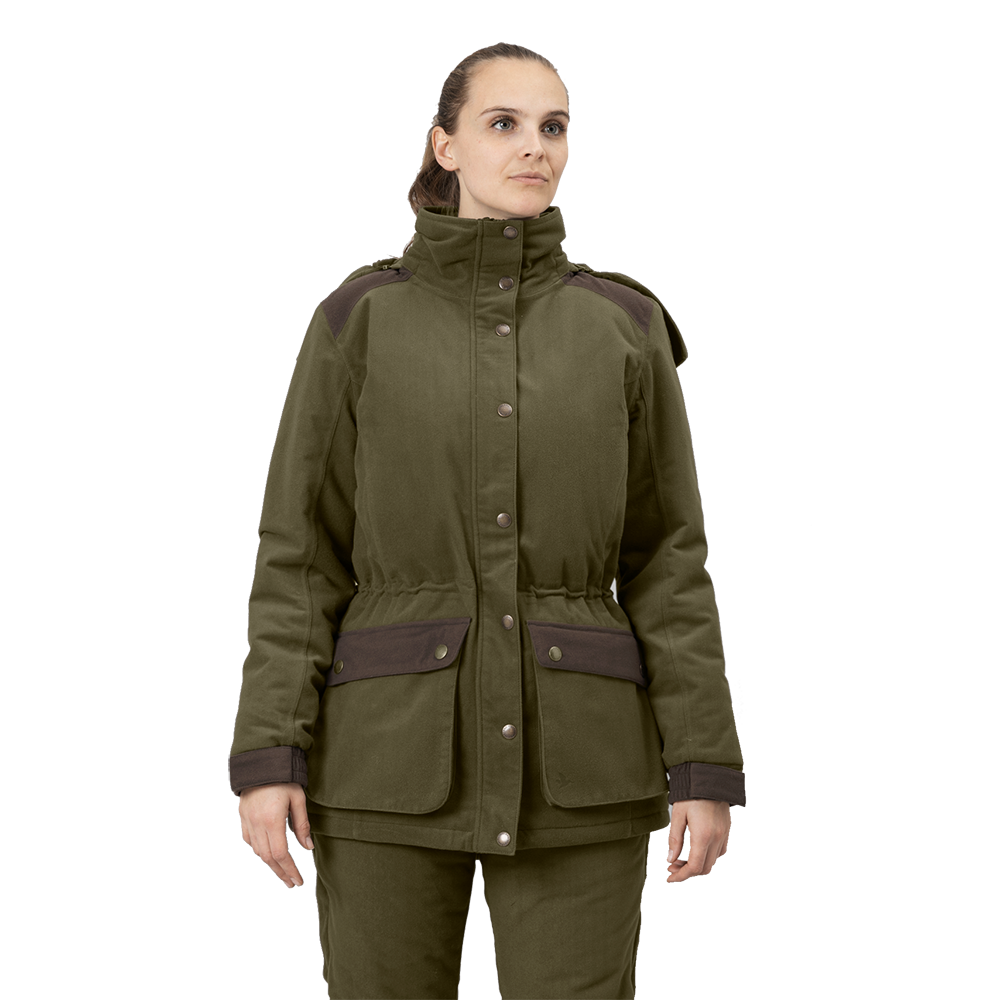Max warm II Damenjacke Pine Green