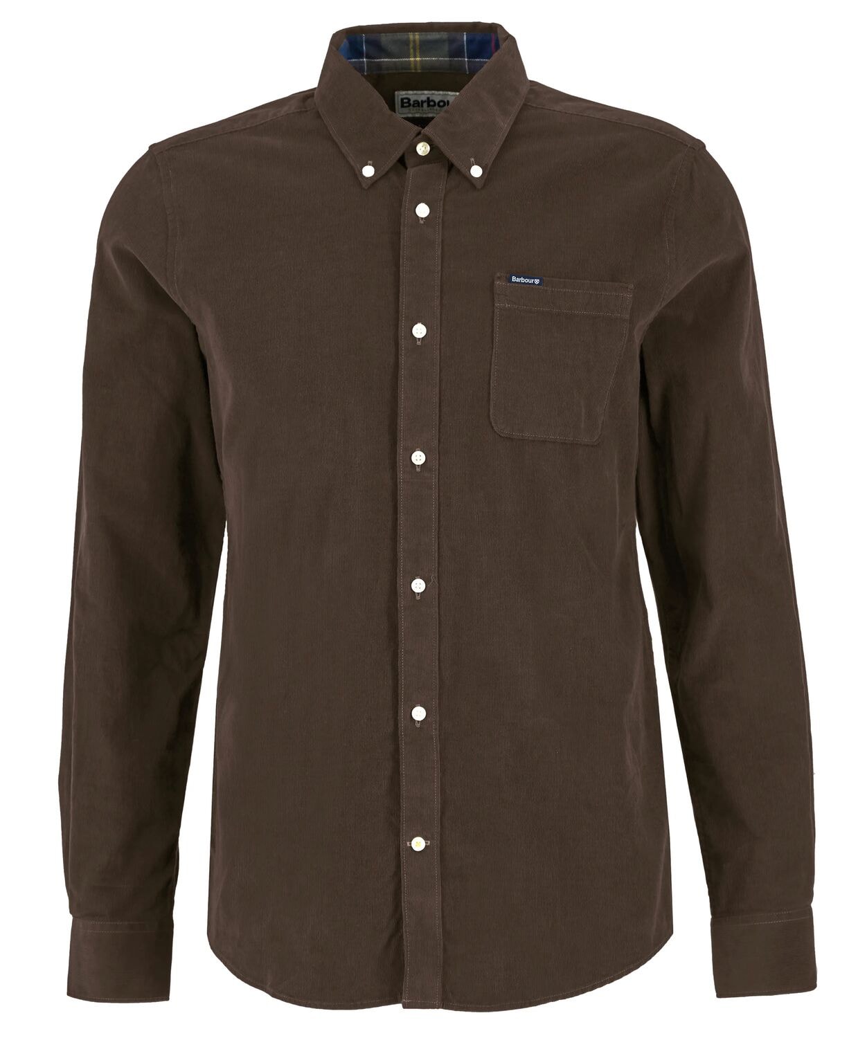 Barbour Ramsey Tailored Cord Hemd Herren Braun