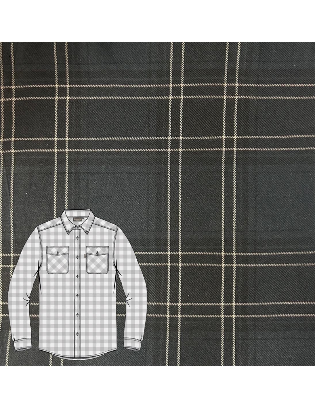 Pinewood Finnveden Forest Flanellskjorta Herr Dark Navy/Black