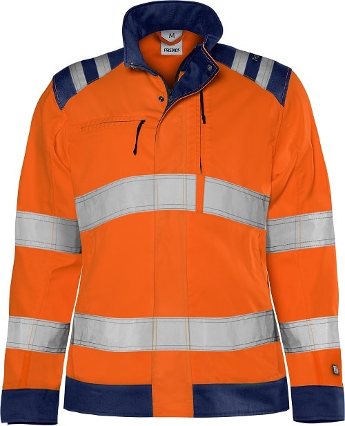 Fristads Green Jacka Varsel Dam Kl 3 4068 GPLU Varselorange/Marinblå 2XL