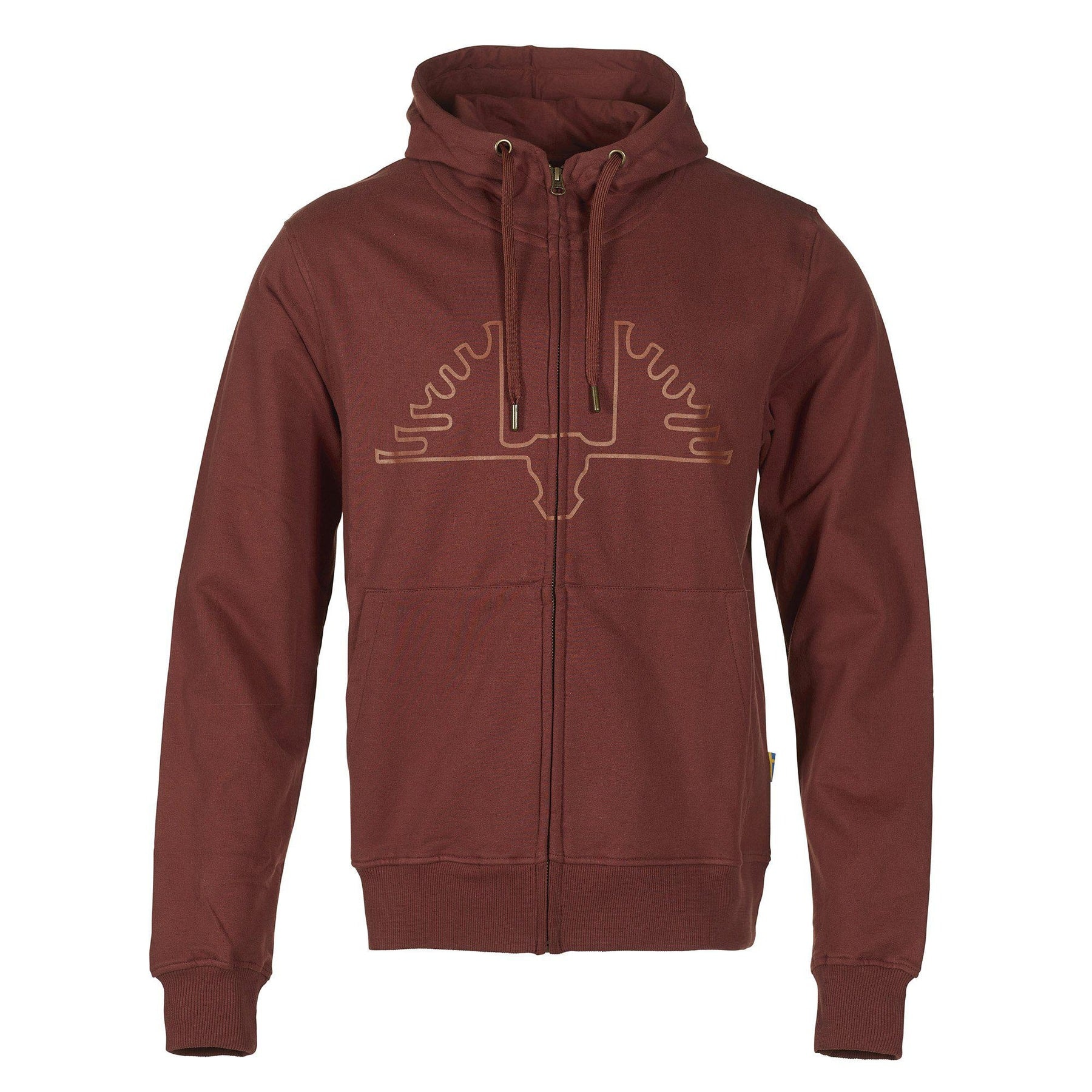 Swedteam Ultra Hoodie med dragkedja Herr Mörk Orange 3XL