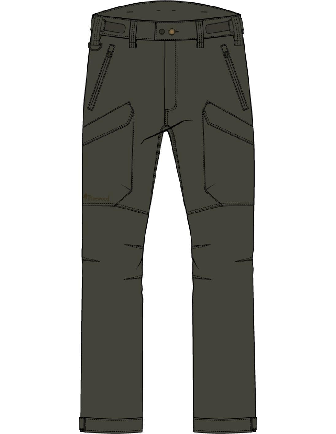 Pinewood Furudal Hunters Hybrid Stretch Byxor Herr Moss Green