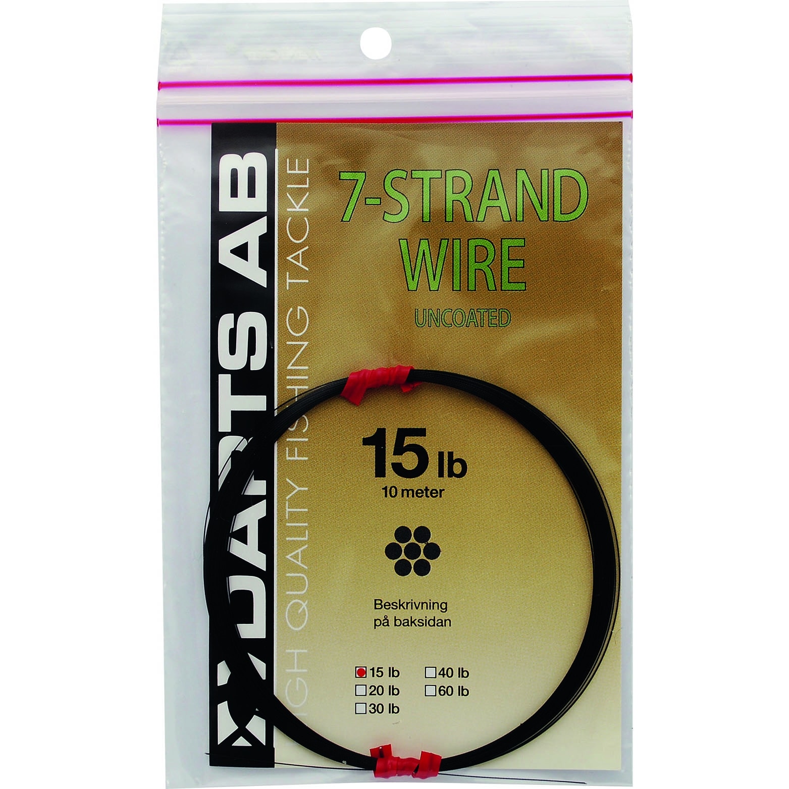 REA/Black Friday Darts 7 Strand Wire 30 lb 10 m