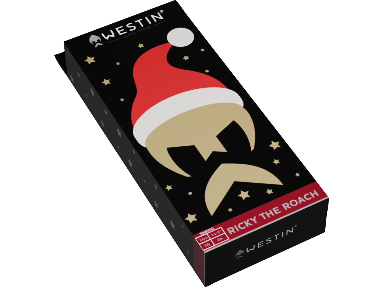 Westin Ricky The Roach Shadtail Christmas Edition R2F 14cm 57g Sinking