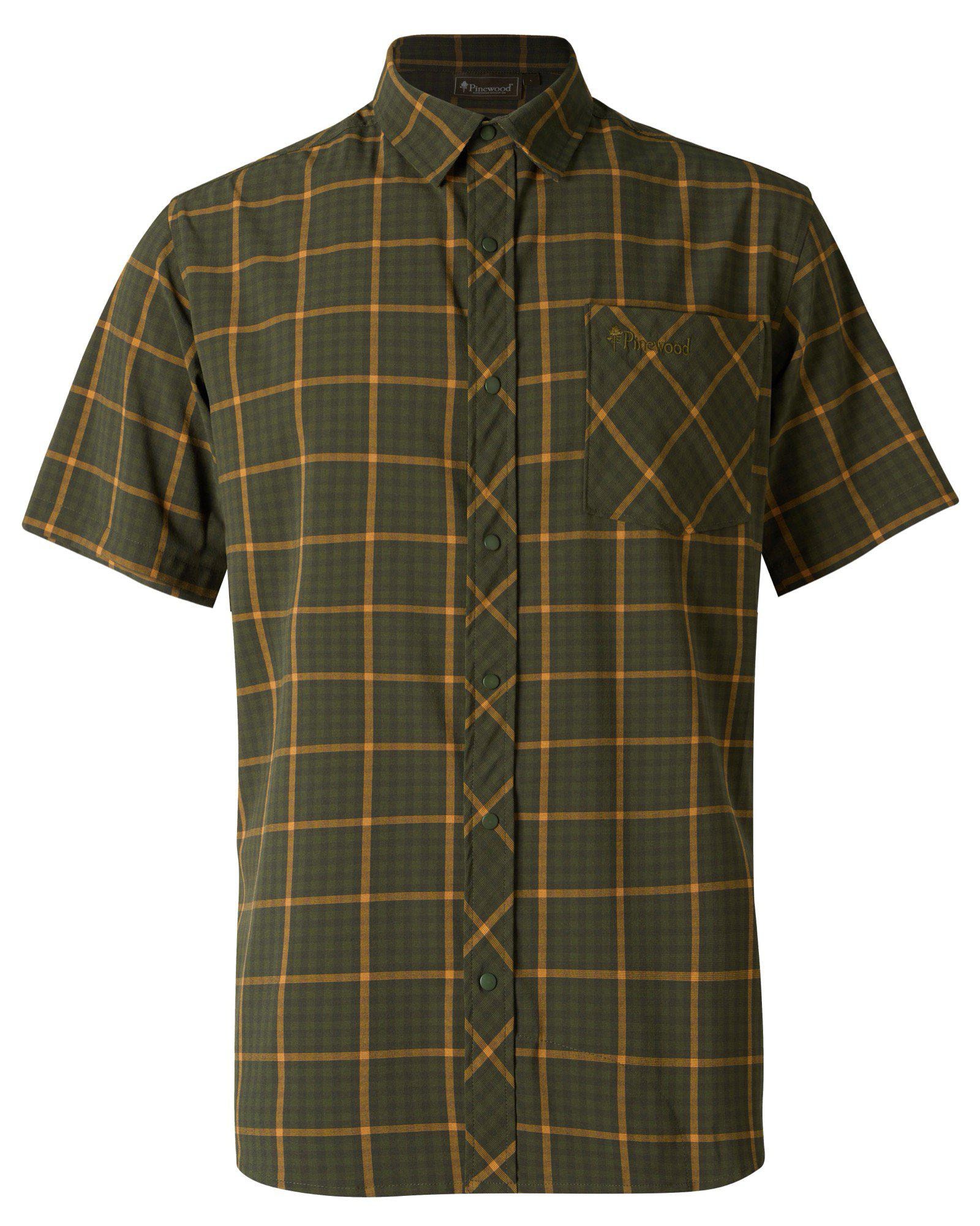 Pinewood Outdoor Kortarmad Skjorta Herr Green