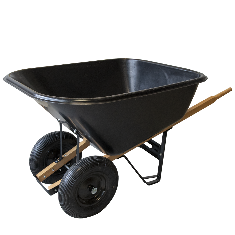 Dubbelhjulig skottkärra Robust