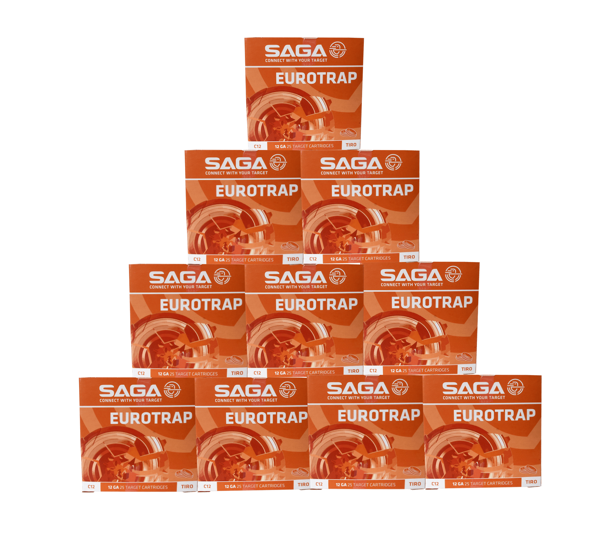 Saga Eurotrap kaliber 12 24 g US7.5 – blyhagel - 250 patroner
