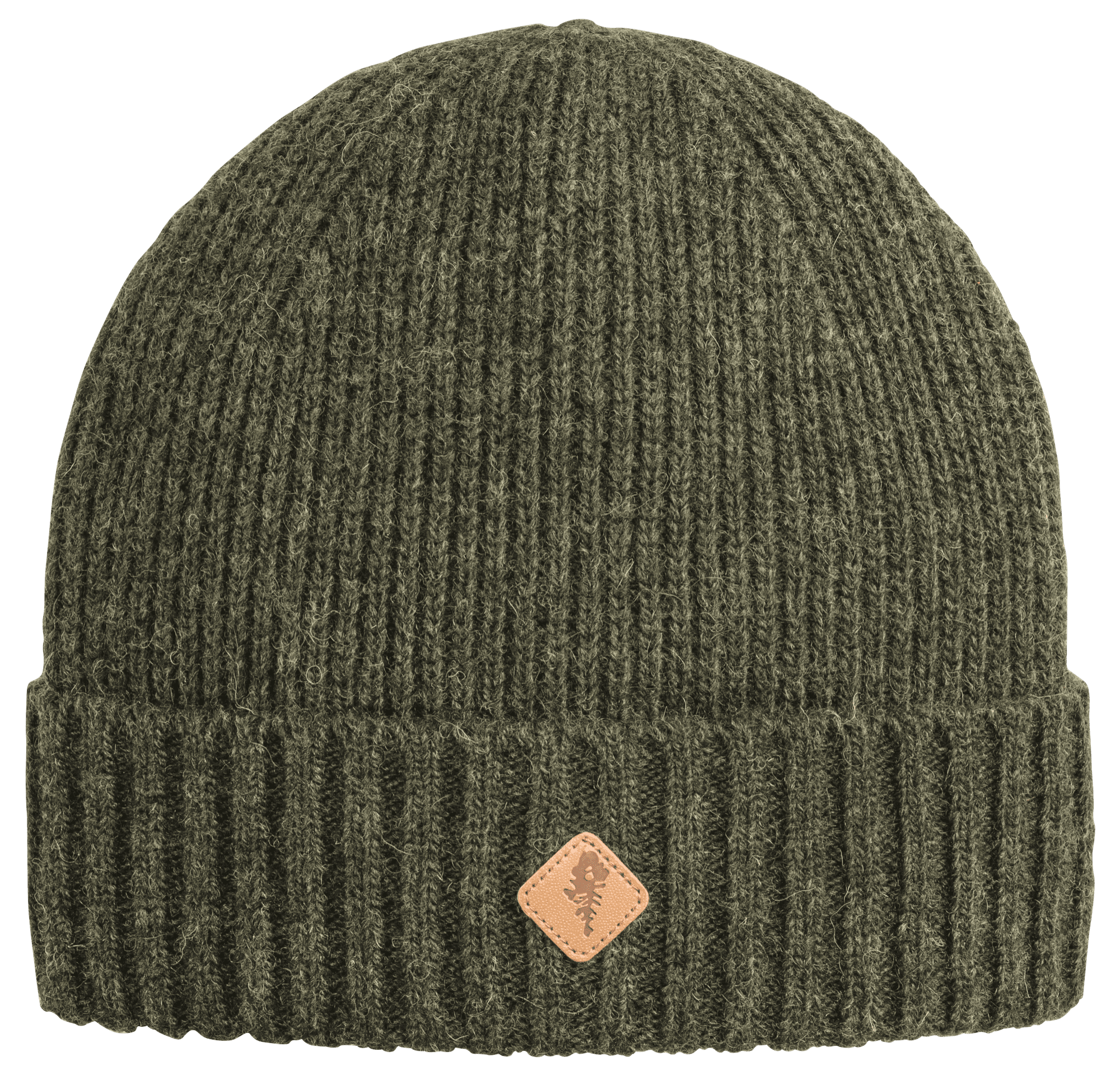 Pinewood Knitted Wool Mössa Mossgreen Melange