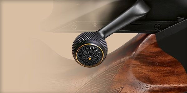 Blaser Slutstycksknopp Stål Graverad Med Guldinlägg