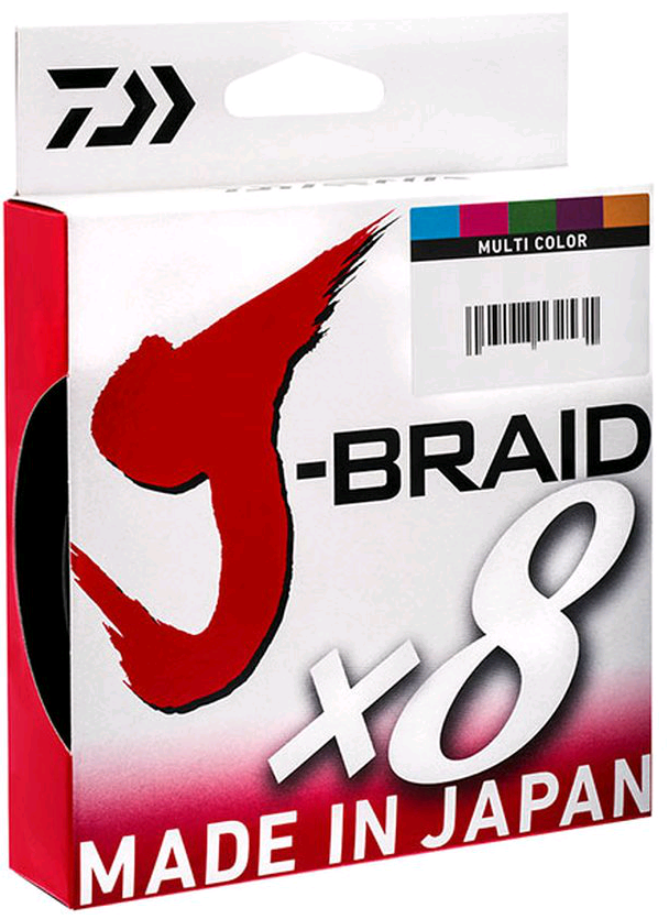 Daiwa J-Braid X8 300 m Multi Color Geflochtene Schnur