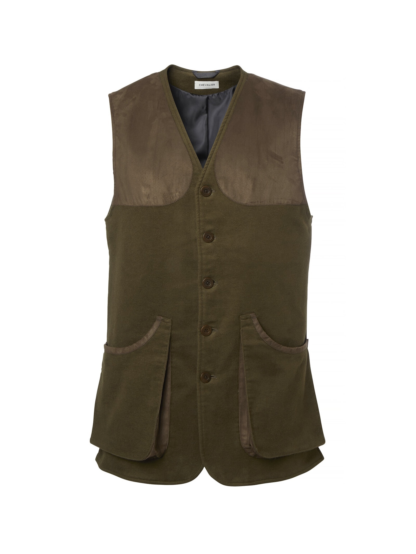 Chevalier Preston Moleskin Skydevest Skovgrøn Herre