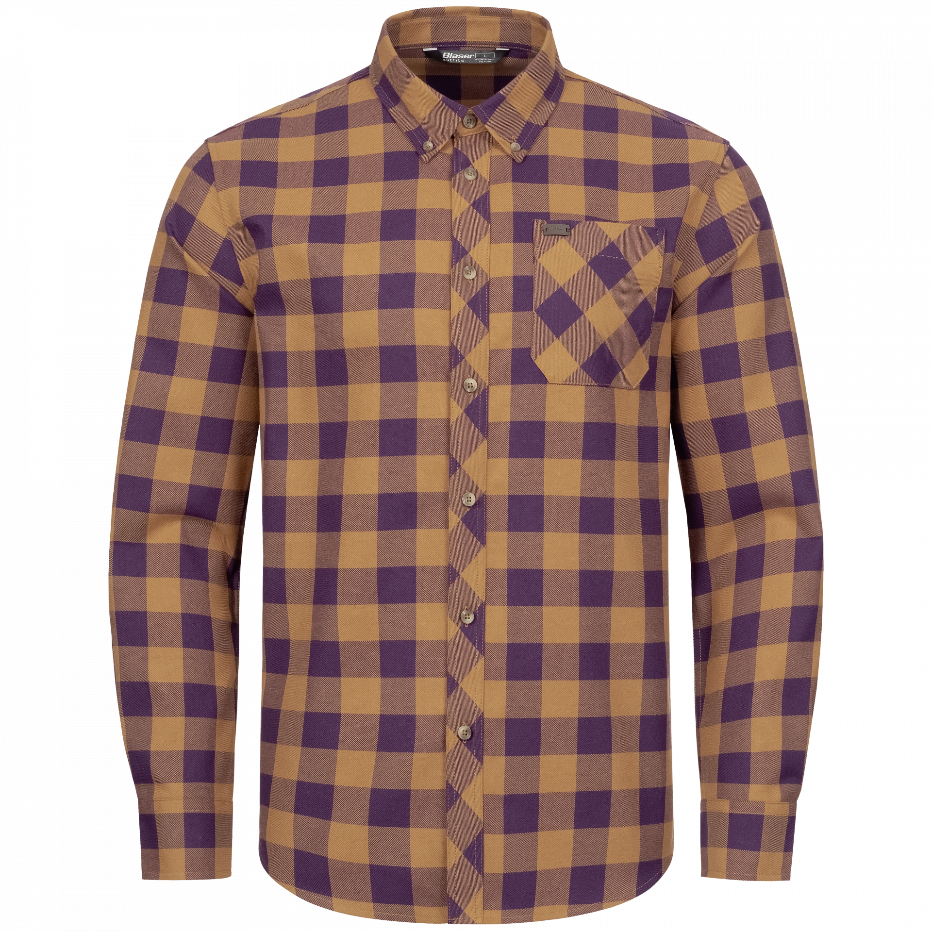 REA/Black Friday Blaser Joshua Skjorta Herr Ocher/Purple Checkered S