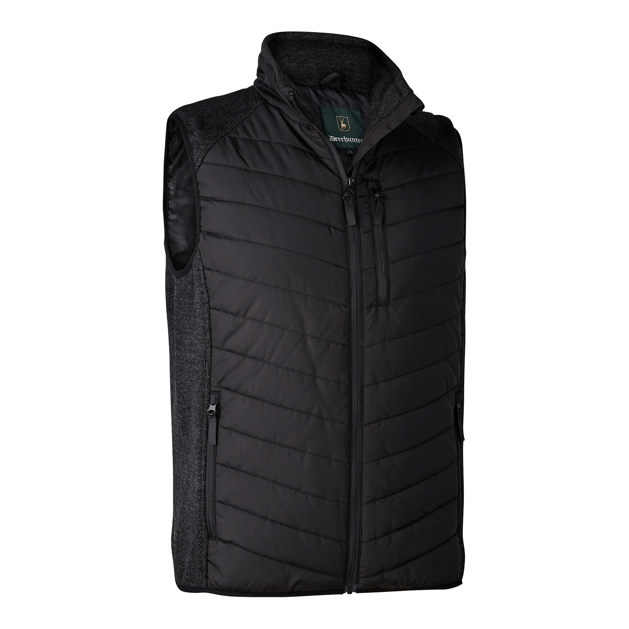 Deerhunter Moor Vadderad Väst med stickning Herr Black XL