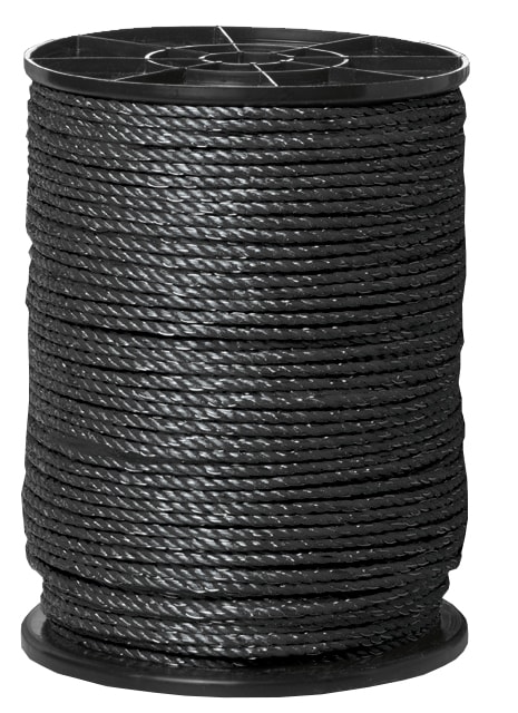 Ledd Elektrisk tau Standard 8mm 200m Sort