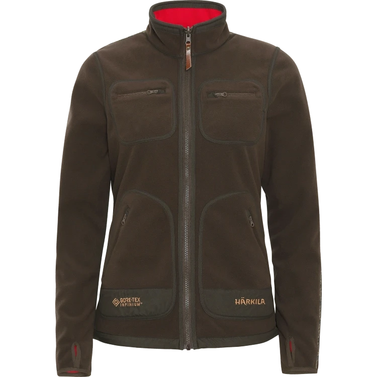 Härkila Kamko Fleecejacke Damen Braun/Rot