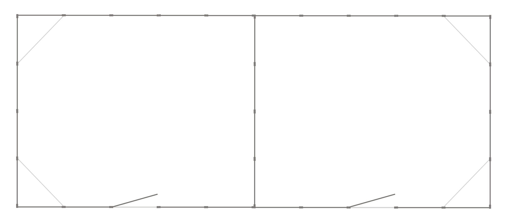 Komplett Hundgård Dubbel 58 m²