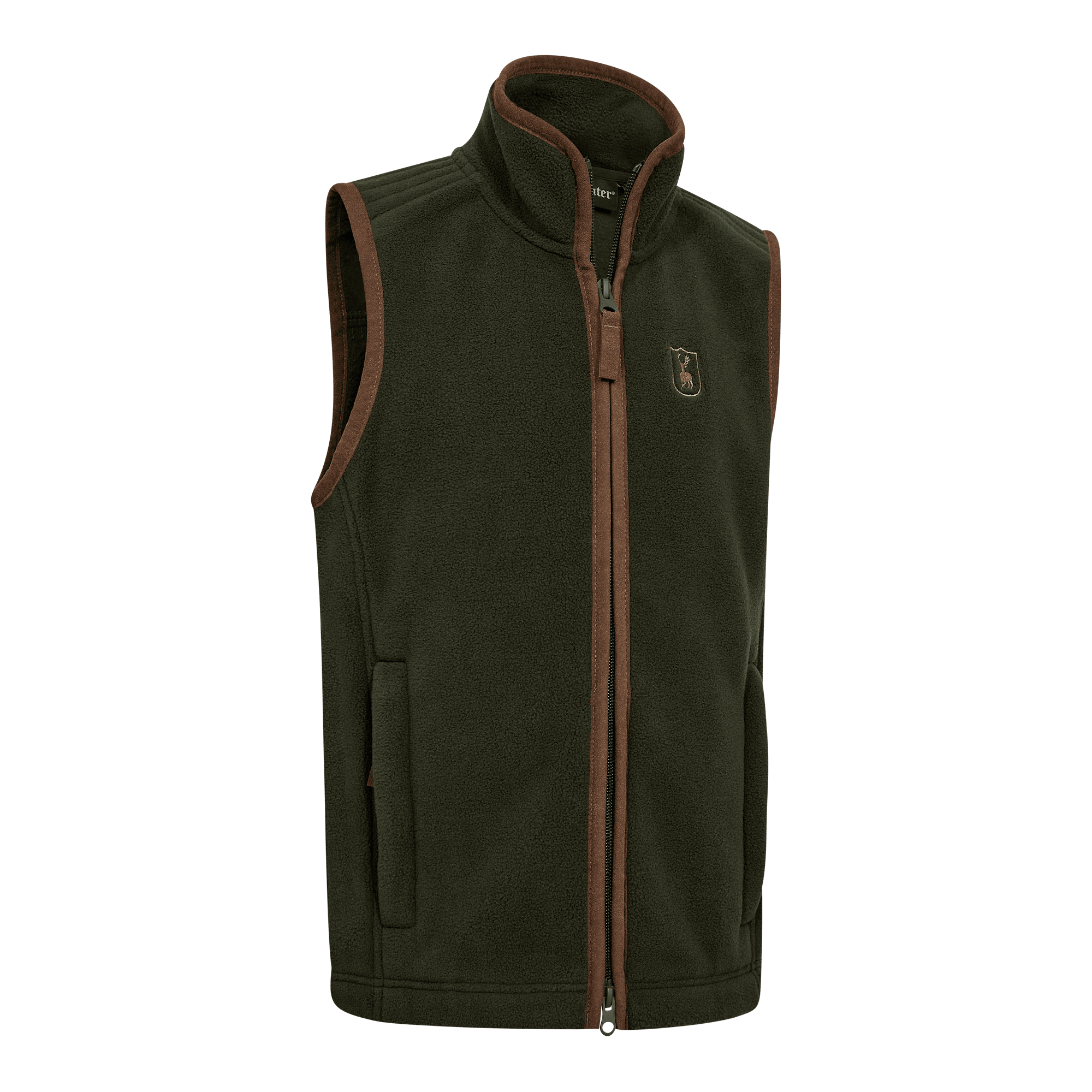 Deerhunter Youth Cumbria Fleece Waistcoat Forest Ember