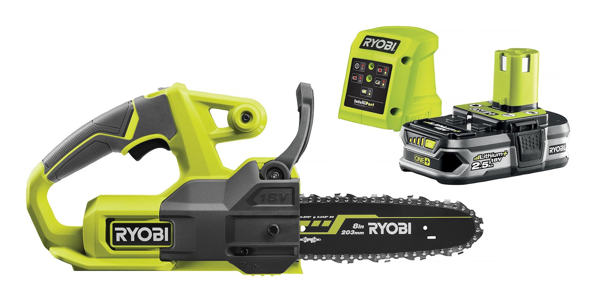 REA/Black Friday Ryobi RY18CS20A-125 Kedjesåg 18v inkl batteri ONE+