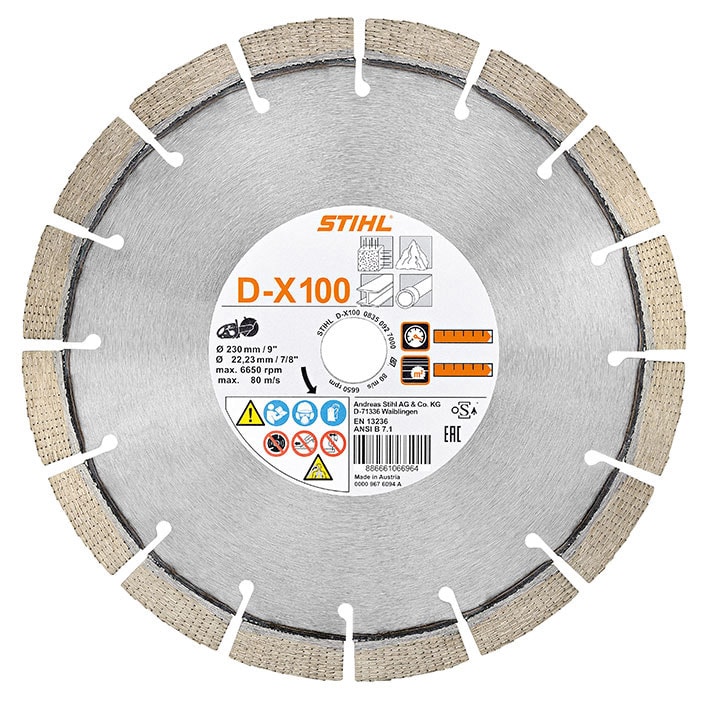 Stihl Diamanttrennscheibe universal, Ø 230 mm D-X100 für TSA 230