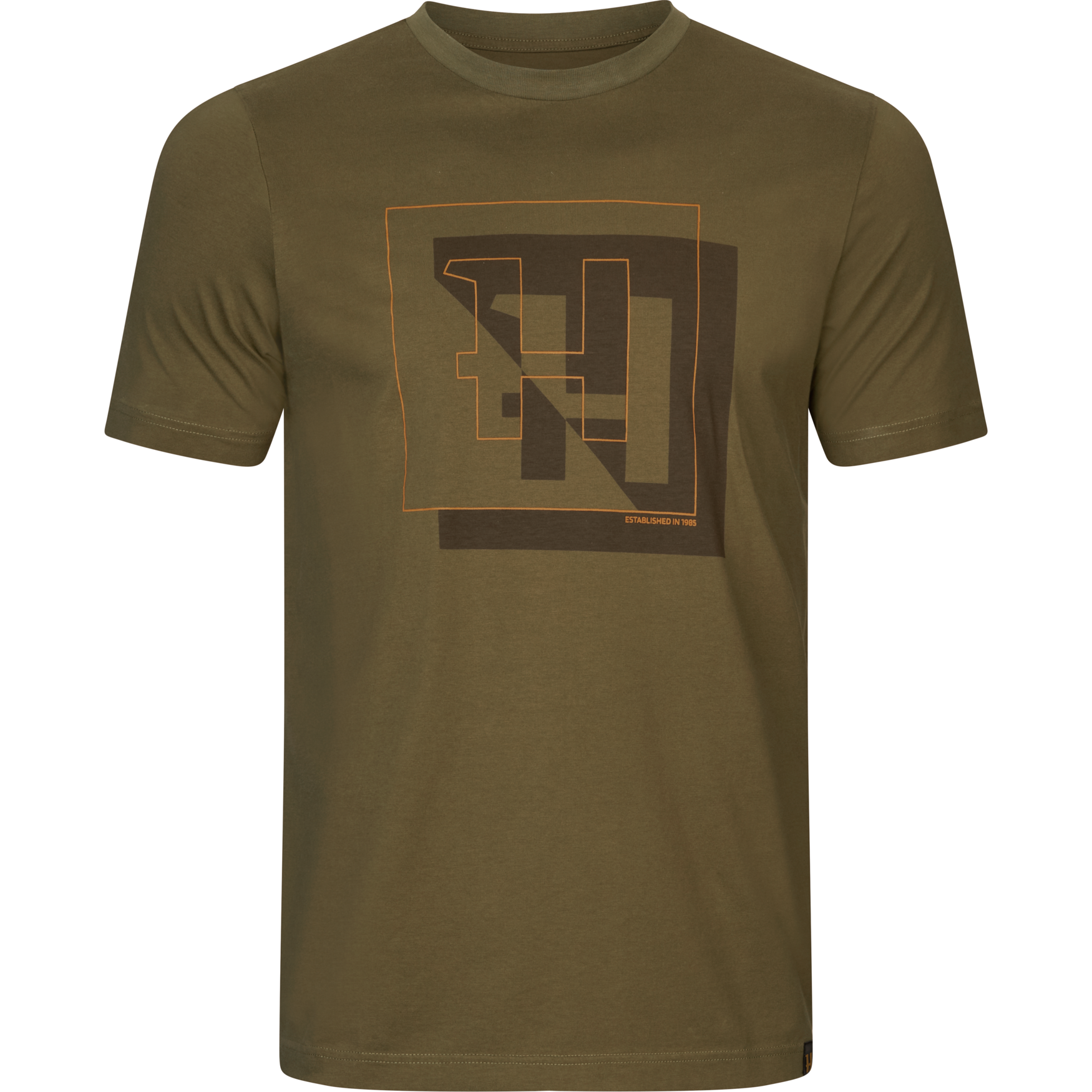 Härkila H-Logo S/S T-Shirt Herr Dark olive,L