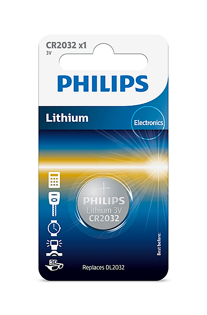 Philips Lithiumbatterie CR2032 1er-Pack