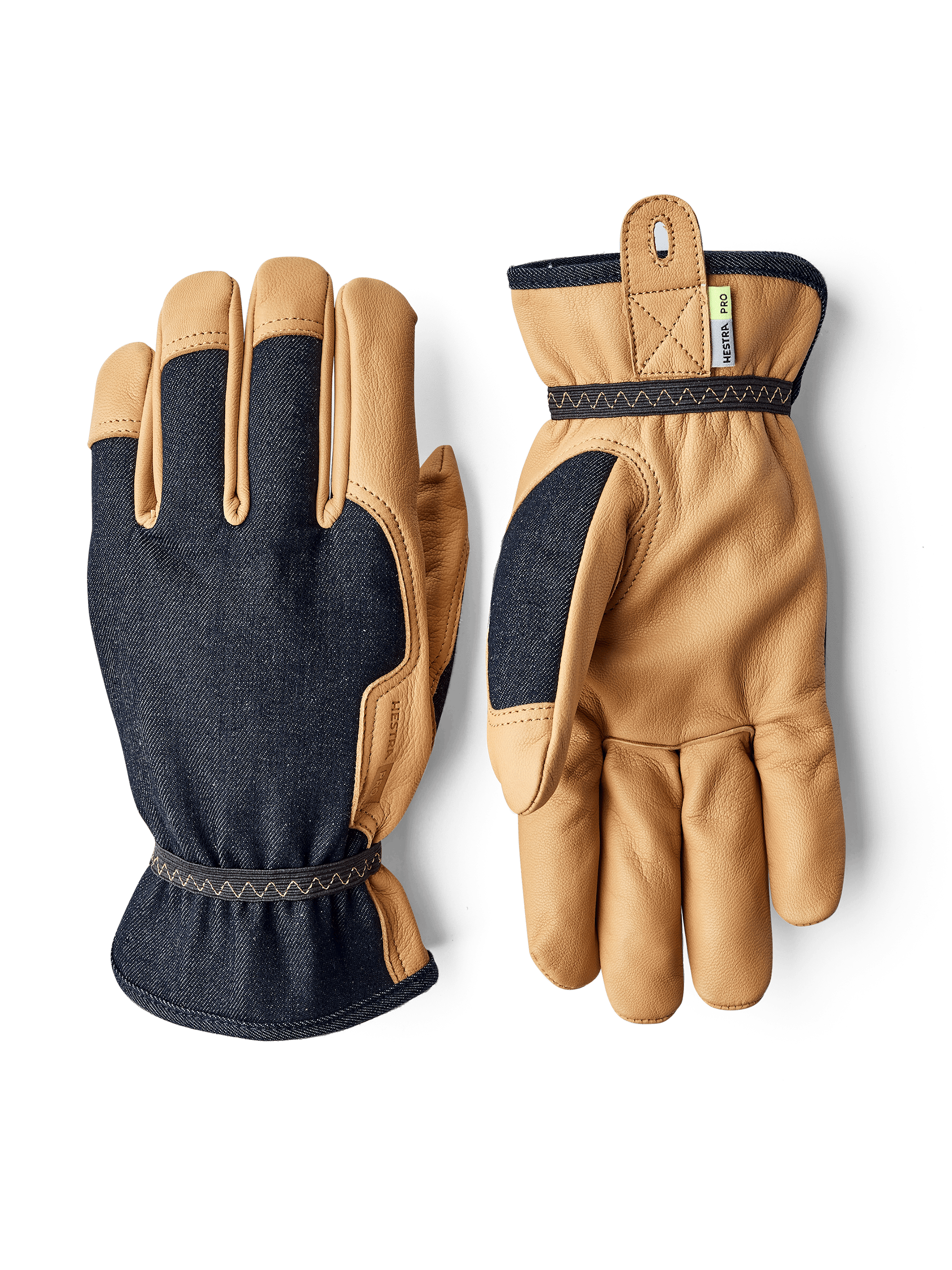 HestraJob Cobalt Denim Arbeidshanske