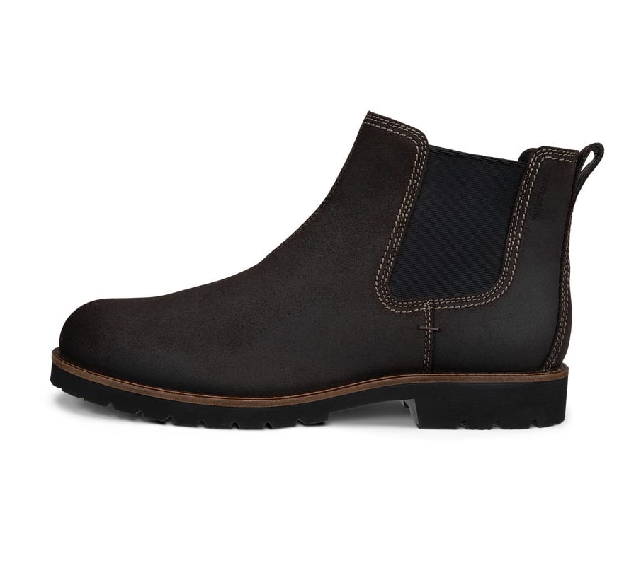 Ecco Charlestown Chelseaboots Mocka Herr Brun