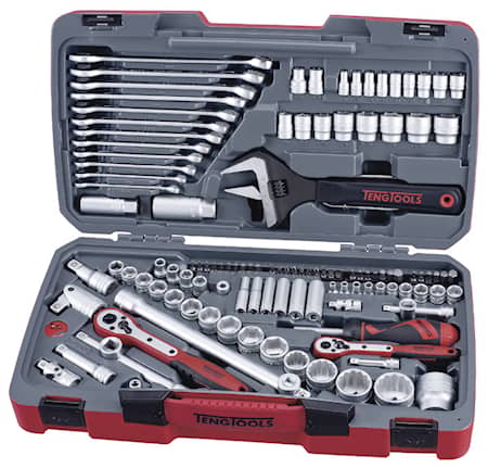 Teng Tools Verktygssats TM127 1/4, 3/8 & 1/2 127 delar