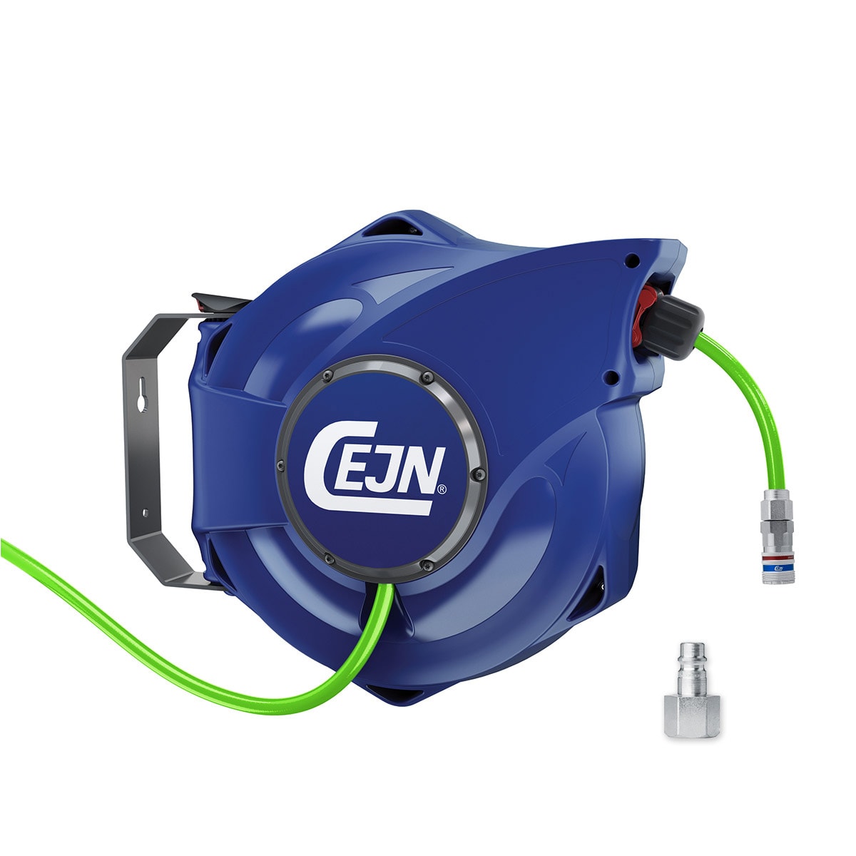 Cejn Slangvinda tryckluft med Hi-vis Slang 9.5x13.5 mm 14m eSafe 320