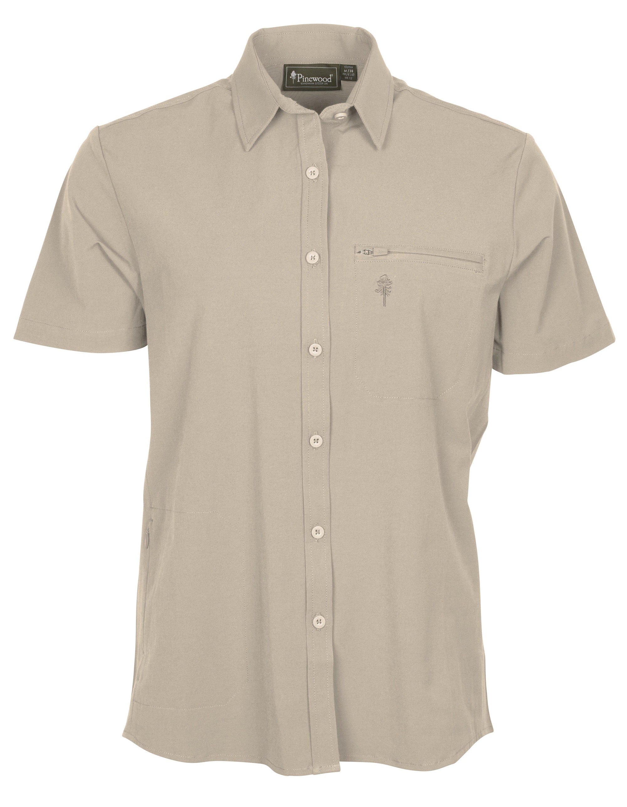 Pinewood Everyday Travel Kortarmad Skjorta Dam Sand