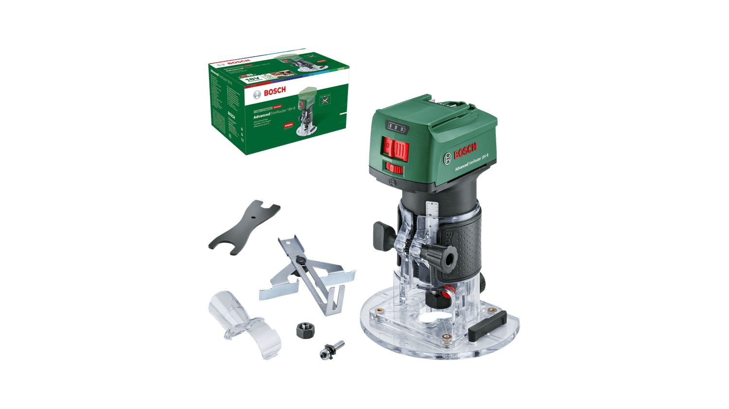 Bosch Handöverfräs 18V-8 utan batteri & laddare